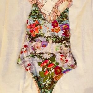 San Lorenzo Bikini's One Piece Bathing Suit Floral